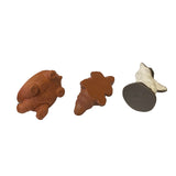 Set of 3 Small Ceramic Animal Figure Display Art ws2342S