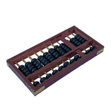 Chinese Red Brown Stain Wood Abacus Fengshui Paperweight Display ws2487S