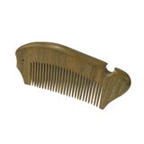 Set of 2 Chinese Brown Handmade Wood Simple Flat Top Combs ws2526S