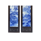 Large Chinese Mountain Water Scenery Porcelain Blue & White Wall Panel Set cs7248S