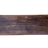 Vintage Brick Red Rural Village Rustic Slim Wood Seating Bench cs7359S