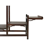 Dark Brown Wood Step Shape Table Top Curio Display Easel Stand ws2907S