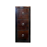 Oriental Dark Brown 6 Drawers Slim Narrow Chest Cabinet Stand cs7574S