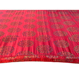 Chinese Oriental Red Silk Fabric Rectangular Long Seat Cushion Pad ws2522S