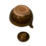 Chinese Ware Brown Glaze Pattern Ceramic Jar Vase Display Art ws2662S