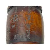 Chinese Bamboo Calligraphy Carving Brush Pen Holder / Brush Pot ws2068S
