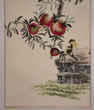 Chinese longevity scroll painting 