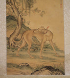 dog scroll painting