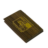 Chinese Buddha Altar Sutra Engravement Mini Booklet Wood Art ws2642S