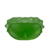 Crystal Glass Pate-de-Verre Green Gautama Amitabha Shakyamuni Statue ws2095S