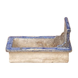Vintage Distressed Ceramic Rectangular Floor Flower Planter ws2626S