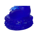 Crystal Glass Pate-de-Verre Blue Gautama Amitabha Shakyamuni Statue ws2118S