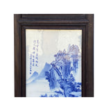 Large Chinese Mountain Water Scenery Porcelain Blue & White Wall Panel Set cs7248S
