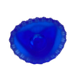 Crystal Glass Pate-de-Verre Blue Gautama Amitabha Shakyamuni Statue ws2118S