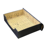Black Lacquer Golden Side Book Shape Storage Box Accent ws2627S
