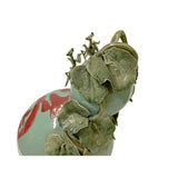Handmade Light Green Ceramic Artistic Gourd Figure Display Art ws2804S