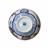 Chinese Blue & White Porcelain Hand Painted Dragon Phoenix Bowl ws1537S
