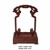 Chinese Rosewood RuYi Hanging Ring Display Stand - Miniature Easel ws1571S