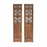 Set of 4 Vintage Chinese Eight Immortal Theme Wood Tall Panel Screen Divider cs6973S