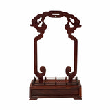 Chinese Rosewood RuYi Hanging Ring Display Stand - Miniature Easel ws1571S