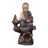 Camphor Wood Immortal of Longevity Statue
