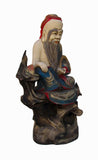  Camphor Wood Immortal of Longevity Statue