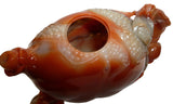 Thousand Kids Carved Pomegranate Shape Shou Shan Stone Teapot n395S