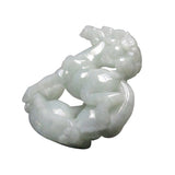 jade zodiac horse and monkey pendant