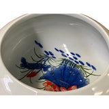 Asian Chinese Porcelain Lotus Fishes Accent Round Bowl Display ws2591S