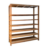 Oversize Huge Display Cabinet Sturdy Natural Wood Grain Versatile Bookcase Room Divider cs6972S