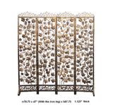 iron gold flower pattern panel