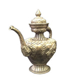 silver statue - teapot - Tibetan jar