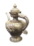 silver statue - teapot - Tibetan jar