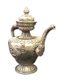 silver statue - teapot - Tibetan jar