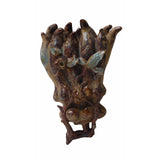 Buddha finger ceramic wall hanging vase
