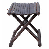 folding wood stool