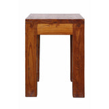 square solid wood stool