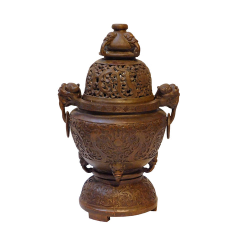 bamboo incense burner