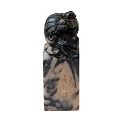 Chinese Stone Carved Mythology Flying Dragon Theme Seal Stamp Display n354S Chinese Stone Carved Mythology Flying Dragon Theme Seal Stamp Display n354S