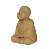 meditate monk statue