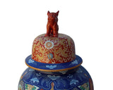 Asian general jar with foo dog lid