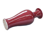 artist handmade red vase