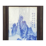 Large Chinese Mountain Water Scenery Porcelain Blue & White Wall Panel Set cs7248S