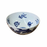 Chinese Blue & White Porcelain Hand Painted Dragon Phoenix Bowl ws1537S