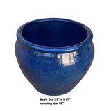 Vintage Blue Flambé Glaze Finish Ceramic Large Planter Water Fish Pot cs7013S