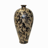 Chinese Jizhou Ware Brown Black Pattern Glaze Ceramic Jar Vase ws1568S