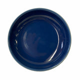 Chinese Navy Blue Glaze Fengshui Plain Porcelain Plate ws1559S