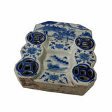 Blue White Porcelain Scenery Wall Hanging Vase Flower Planter ws1726S