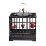 rosewood birdcage - square birdcage - birdcage decor