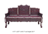 Oriental rosewood mother of pearl chair